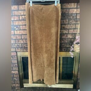 Vintage Kenneth Cole New York leather maxi skirt